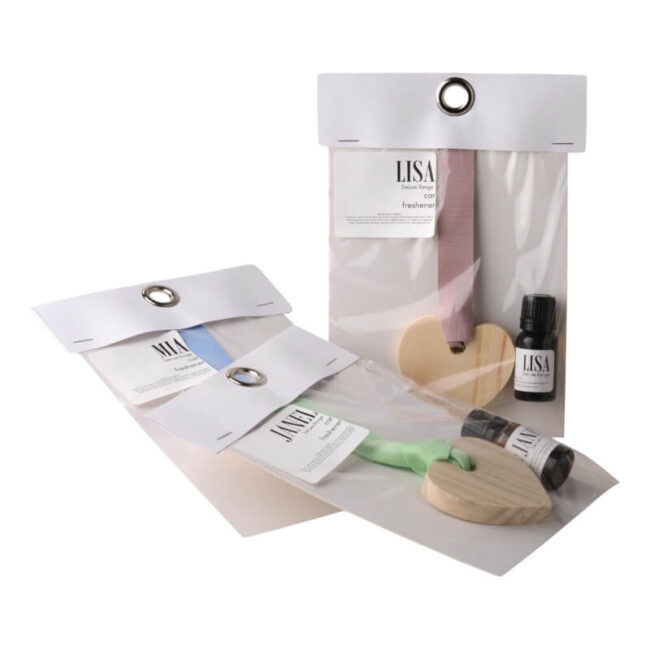 Deluxe Wooden Heart Car Freshener Kit