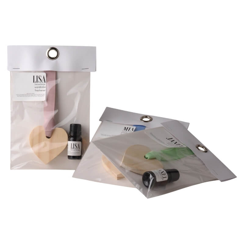 Deluxe Wooden Heart Wardrobe Freshener Kit