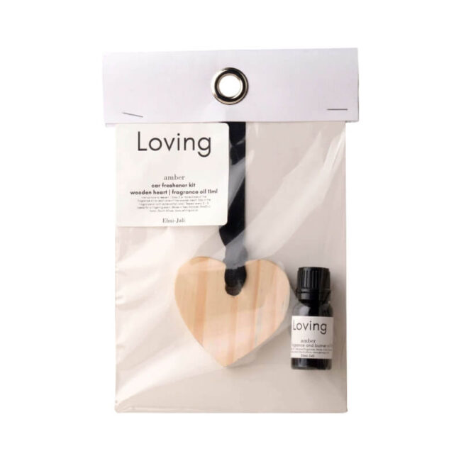 Elmi-Jali Wooden Heart Car Freshener Kit
