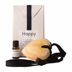 Elmi-Jali scented wooden heart 11ml fragrance oil in white bag