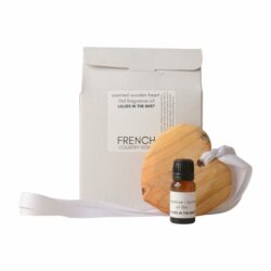 French-Country-Home-scented-heart-10cm-and-11ml-fragrance-oil-in-white-gift