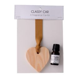 Elmi-Jali wooden heart classy car freshener kit and fragrance oil 11ml