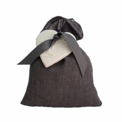 French Country Home cotton scented gift bag with ceramic heart