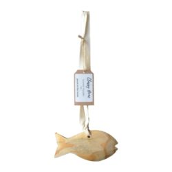 Classy Home wooden fish scented on ribbon 165 x 90mm
