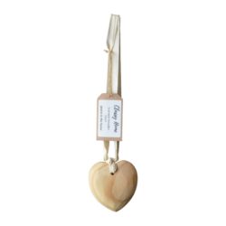 CLASSY HOME scented wood heart on ribbon 10cm